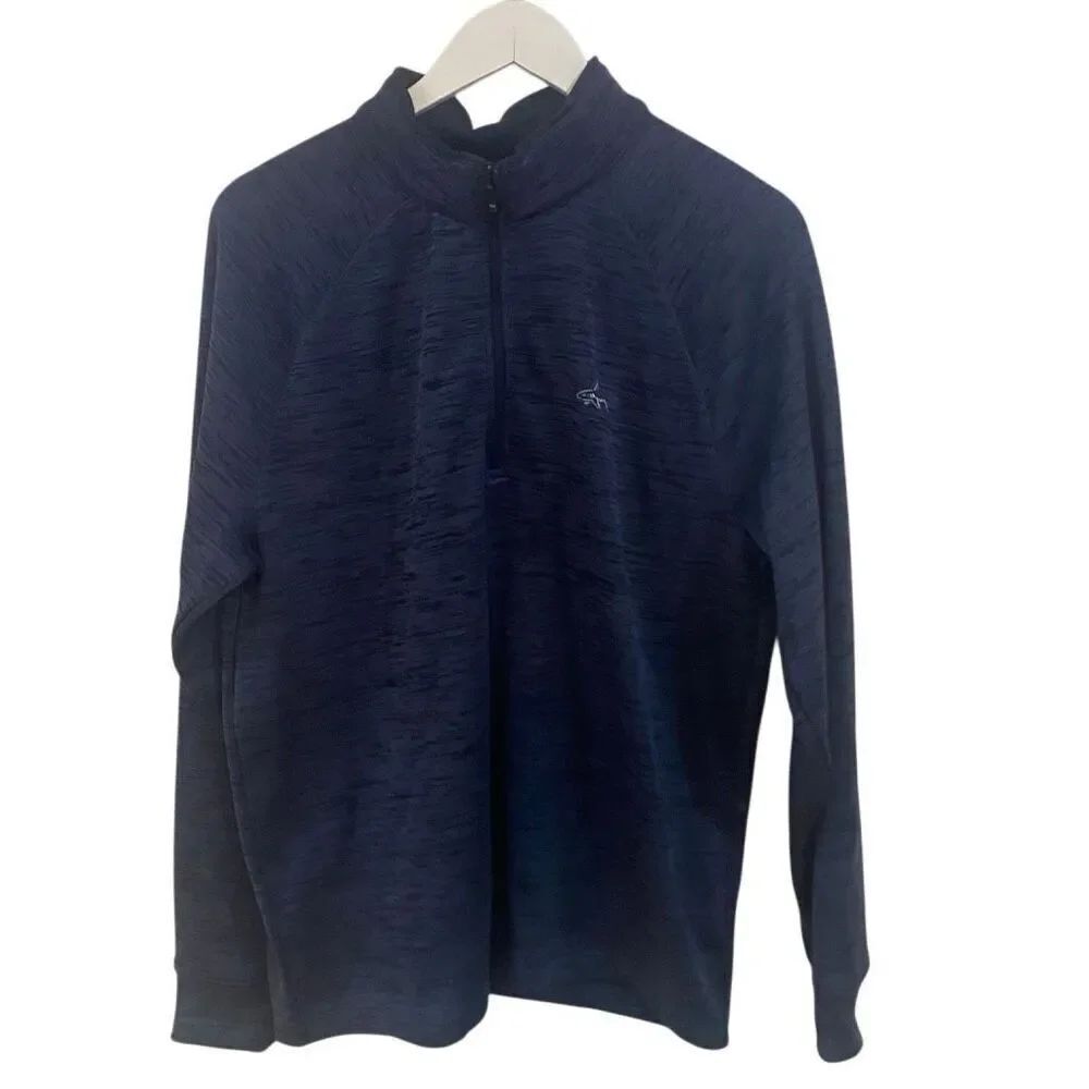 Greg Norman medium blue 3/4 zip long sleeve